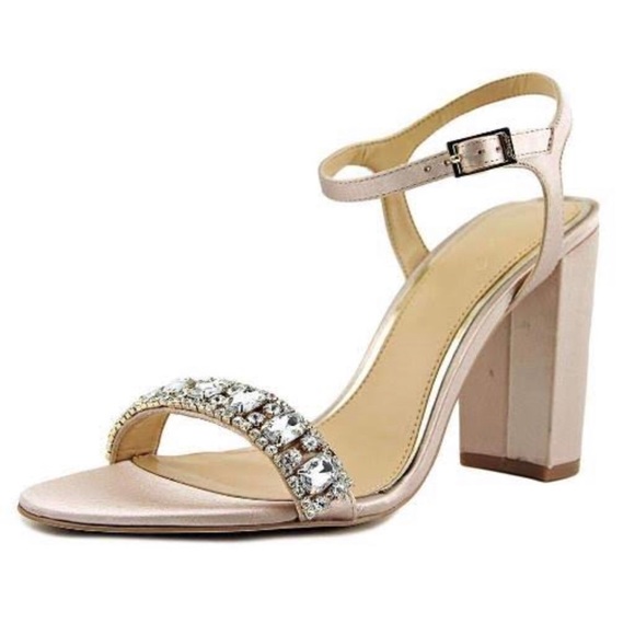 Badgley Mischka Rhinestone Heels - Picture 4 of 6